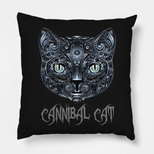 Cold Metal Cannibal Cat Pillow