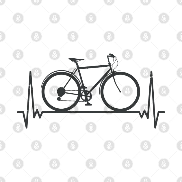 Heartbeat Bike Life by Promen Shirts