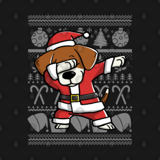 Disover Dabbing Beagle Ugly Christmas Sweater Graphic - Beagle Christmas - T-Shirt