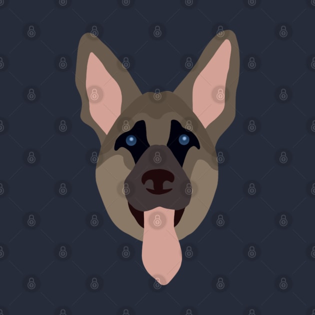 German shepherd vector by ballooonfish