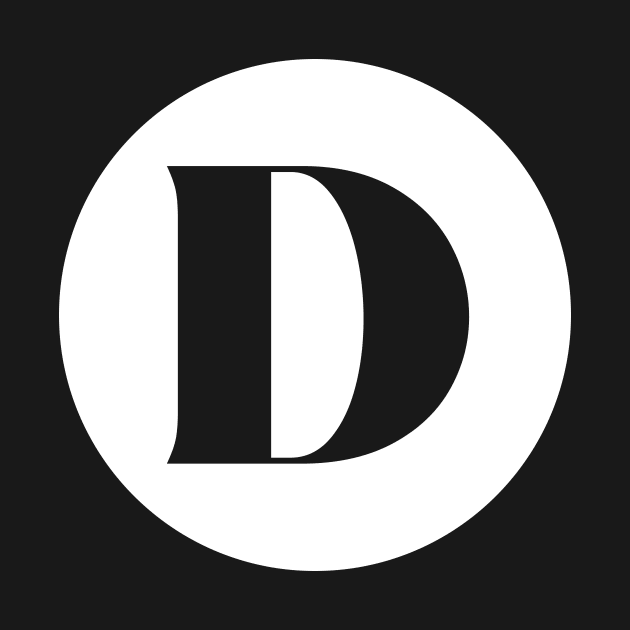 D (Letter Initial Monogram) by n23tees