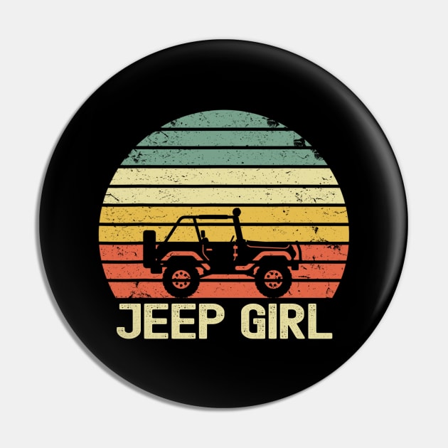 Jeep Girl Vintage Jeep Pin by Oska Like