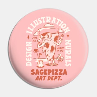 Sagepizza Mascot Tee Pin