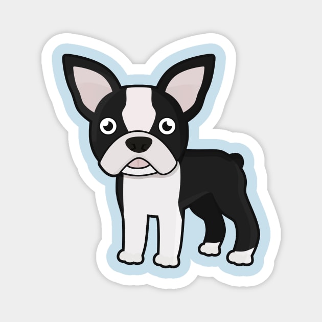 Kawaii Boston Terrier Magnet by KawaiiNir