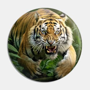 Tiger Animal Nature Majestic Wilderness Pin