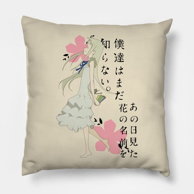 Menma - AnoHana Pillow by oncemoreteez