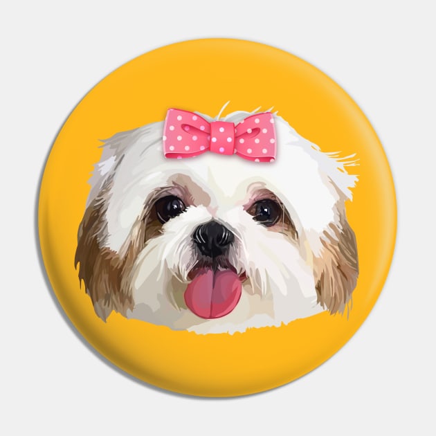 Shitzhu Dog 3 Pin by thedailysoe