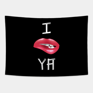 I TOLD YA lips | Challengers ya basic fun Tapestry