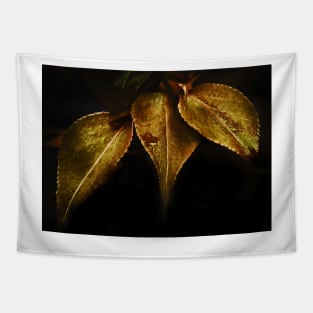 gold vine leaves Tapestry