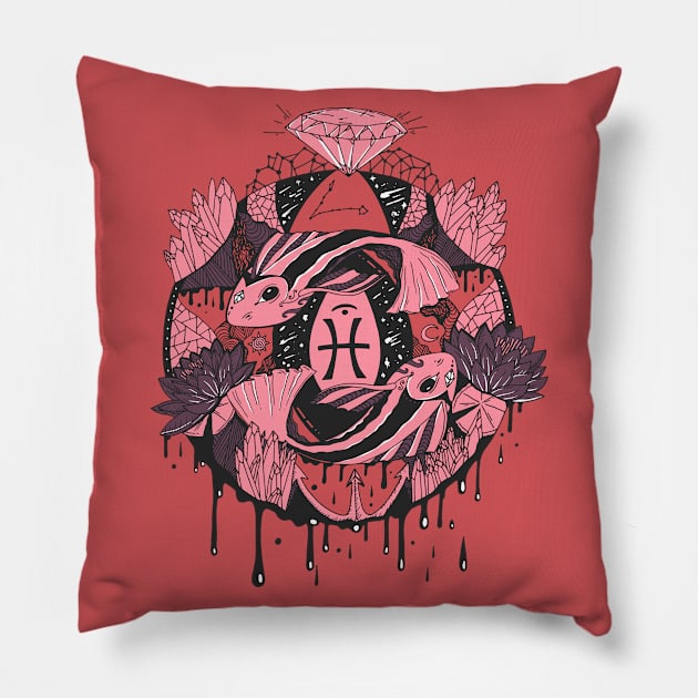 Ambrose Mystic Pisces Motion Pillow by kenallouis