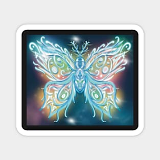 Airbrush Ice Butterfly Magnet