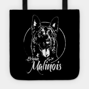 Belgian Malinois dog portrait Tote