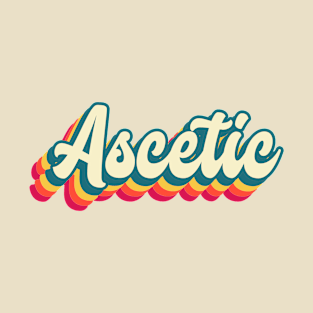 Ascetic Minimal Retro Sunset Aesthetic Typography T-Shirt