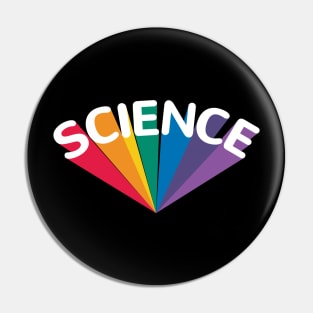 Science rainbow curved Pin