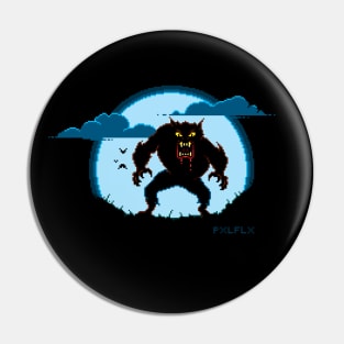 Pixel Wolfman Pin