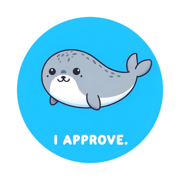 Seal of Approval - Cute Seal Pun Tee by 20th Century Tees