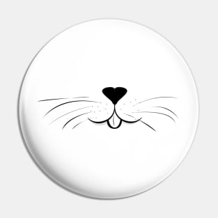 Funny cat face Pin