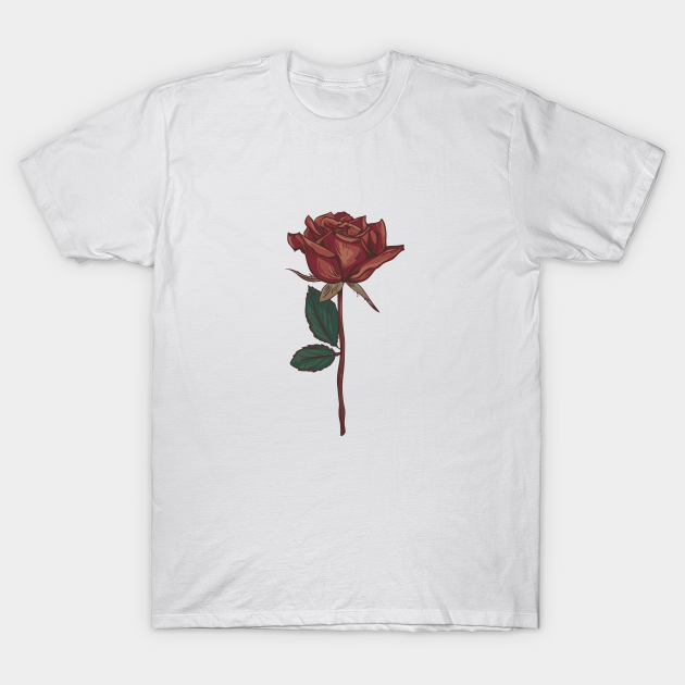 Vintage Rose - Vintage Flower - T-Shirt | TeePublic