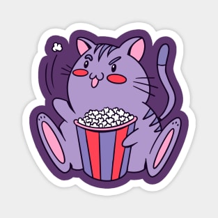 Popcorn Cat Magnet