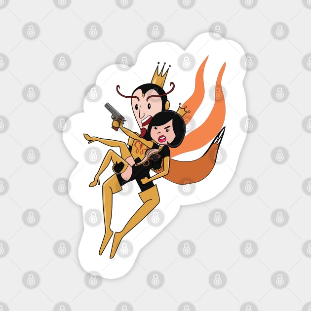 Venture Bros King And Queen Fall Magnet by deadlydarlingKV