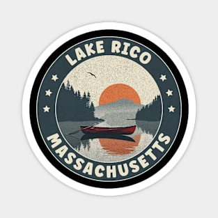 Lake Rico Massachusetts Sunset Magnet