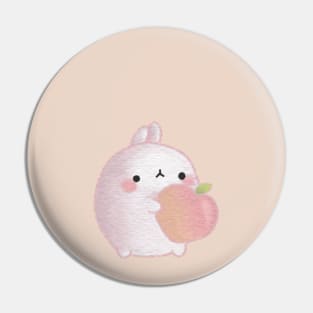 Cute rabbit peach Pin