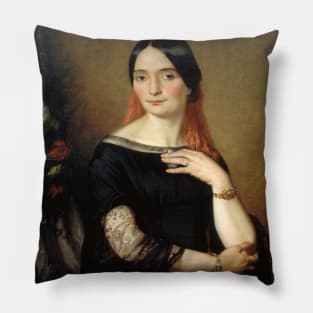 Portrait Presume de Melle Mars by Ary Scheffer Pillow