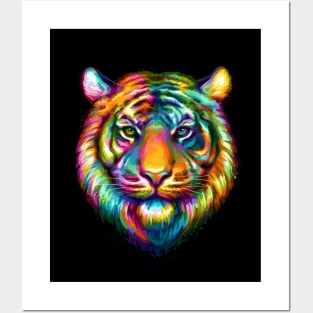 What For? Apparel Tiger Watercolor Art Novelty Tee