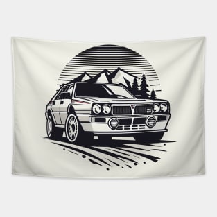 Lancia Delta Integrale Rally Car Tapestry