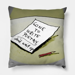 Gone writing Pillow