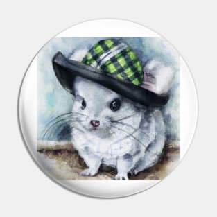 cute chinchilla wearing a hat 1 Pin