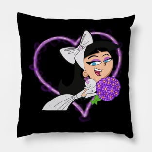 Trixie Tang Wedding Dress Flowers Couple Cute Heart Glow Pillow