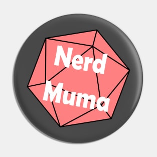 Nerd Muma Dice (red) Pin