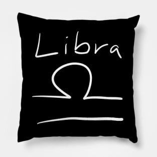 Libra zodiac sign Pillow