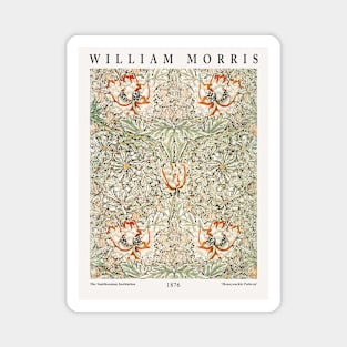 William Morris Honeysuckle Pattern Exhibition Wall Art Museum Art Magnet