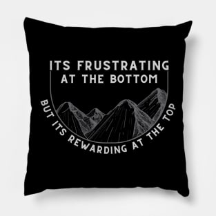 Hiking Gives Me motivation Pillow