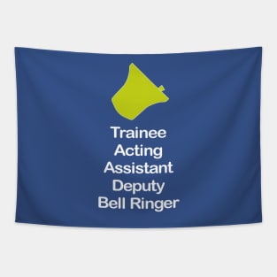 Trainee Bell Ringer (Dark Background) Tapestry