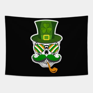 Leprechaun Hat with Skull-ST Pattys Day Gifts Tapestry