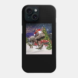 Christmas Dinosaur Family Kids Funny Phone Case