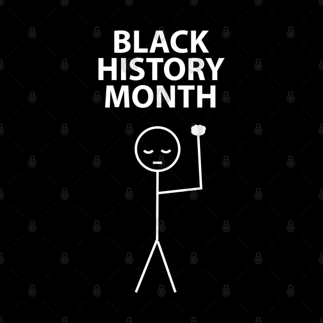 Black History Month Stick Figure Stickman by blackartmattersshop