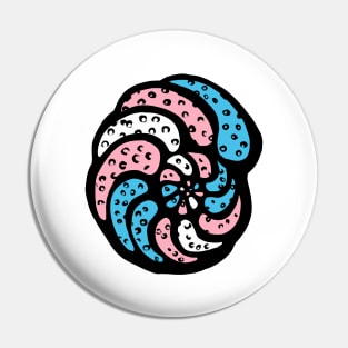 Transgender Pride Flag Foram Foraminifera Micropaleontology Pin