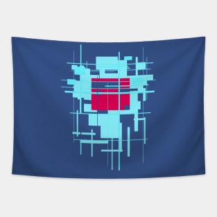 Pattern - Abstract Industrial Color Cube Tapestry