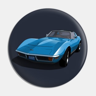 1970 Corvette Stingray in Mulsanne Blue Pin