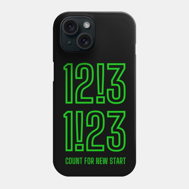 12!31!23 Count for New Start Phone Case by BLACK CRISPY