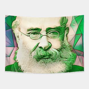 Anthony Trollope Green Portrait | Anthony Trollope Artwork 9 Tapestry