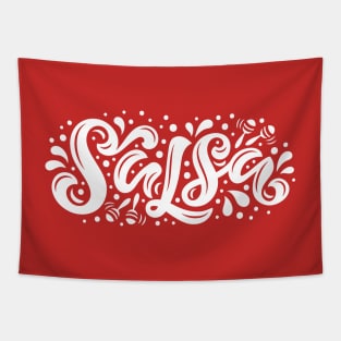 Salsa Tropical White Design Tapestry