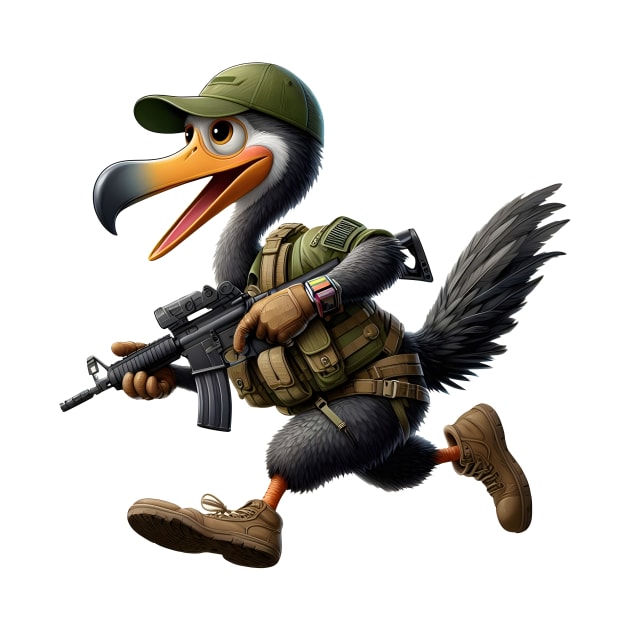 Tactical Dodo Bird by Rawlifegraphic