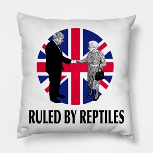 Boris and The Queen - Ruled By Reptiles Pillow