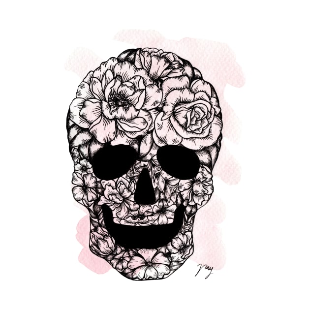 Floral Skull by Akbaly