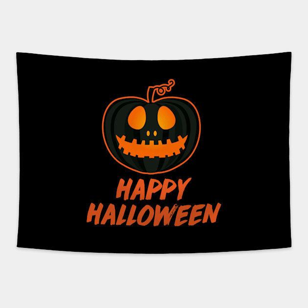 Happy Halloween Tapestry by Roadkill Creations